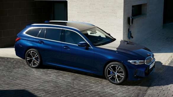 Vse, kar hočete vedeti o dosegu BMW serije 3 Touring, priključni hibrid, G21, tričetrtinski stranski pogled