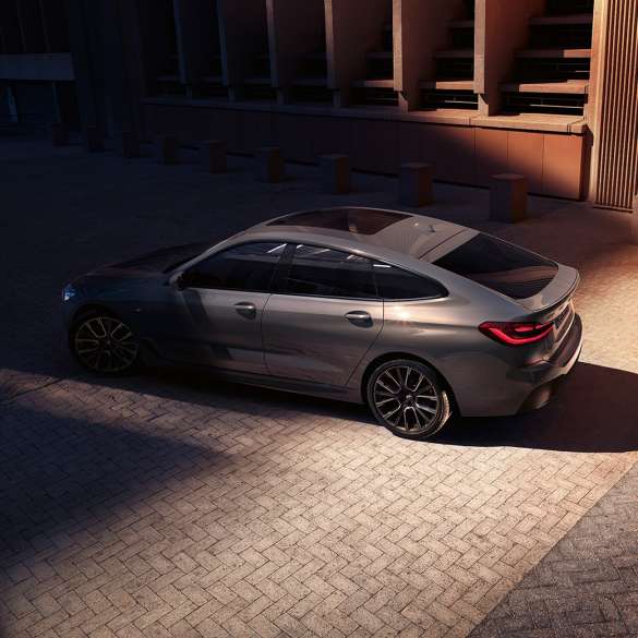 Zunanjost BMW serije 6 Gran Turismo, G32, 2020 BMW serije 6 Gran Turismo, 640i xDrive, G32, 2020, Bernina Grey, pogled iz ptičje perspektive