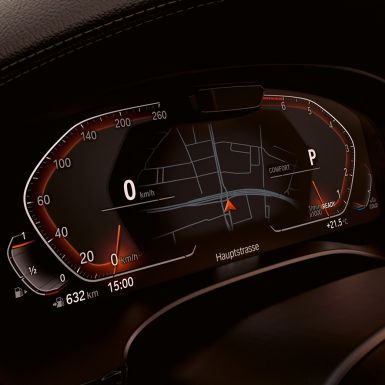 BMW Live Cockpit Professional v BMW serije 6 Gran Turismo, G32, 2020, notranjost BMW Live Cockpit Professional v BMW serije 6 Gran Turismo, G32, 2020