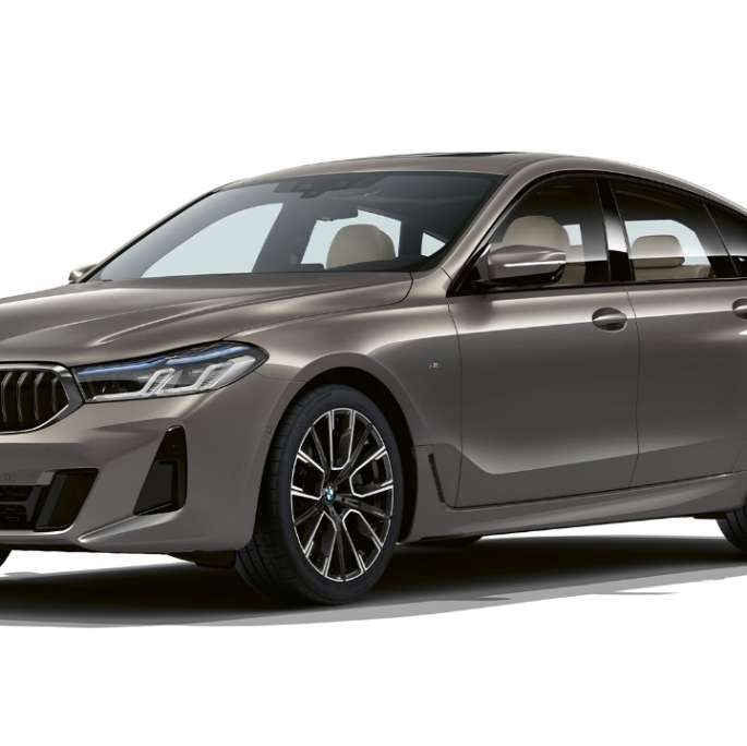 BMW serije 6 Gran Turismo, paket M Sport, G32, 2020 BMW serije 6 Gran Turismo, G32, 640i xDrive, 2020, paket M Sport, Bernina Grey Amber Effect, tričetrtinski pogled od spredaj