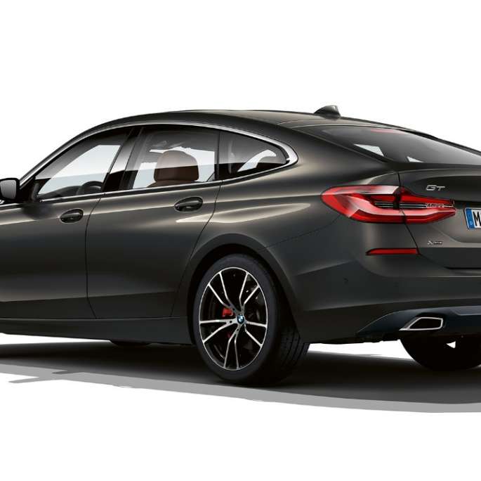 Zadek BMW serije 6 Gran Turismo, Luxury Line, G32, 2020 BMW serije 6 Gran Turismo, G32, 640d xDrive, 2020, Luxury Line, Dravit Grey, tričetrtinski pogled od zadaj