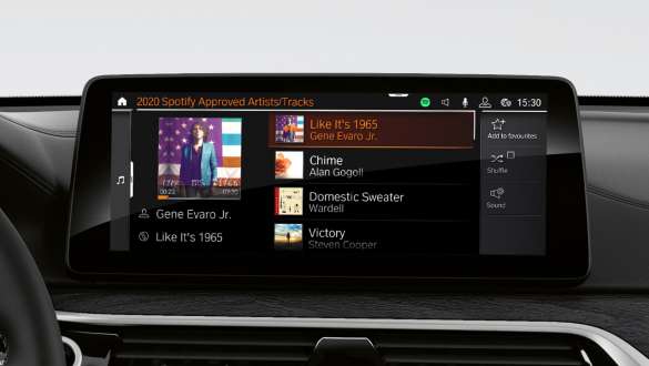 Connected Music v BMW serije 6 Gran Turismo, G32, 2020 Connected Music v BMW serije 6 Gran Turismo, G32, 2020, notranjost