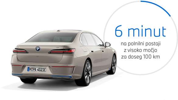 BMW i7 xDrive60, G70, 2022, tričetrtinski pogled od zadaj, diagram o času polnjenja BMW i7 xDrive60, G70, 2022, tričetrtinski pogled od zadaj, diagram o času polnjenja