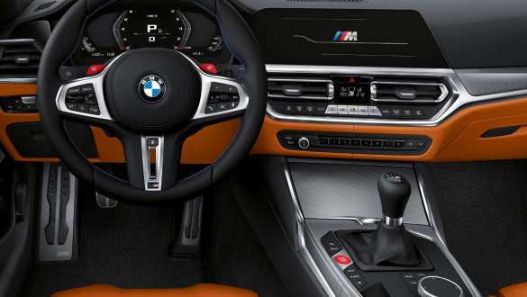 Nadzorna plošča sredinske konzole, BMW M3 Limuzina, G80, 2020, notranjost BMW M3 Limuzina, G80, 2020, nadzorna plošča sredinske konzole, notranjost