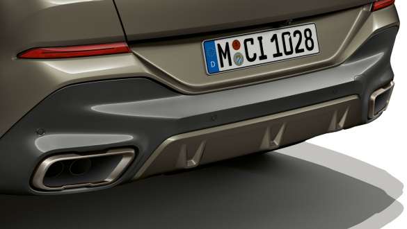 BMW X6, 2019, G06, izpušni sistem M Sport BMW X6, 2019, G06, izpušni sistem M Sport, pogled od blizu