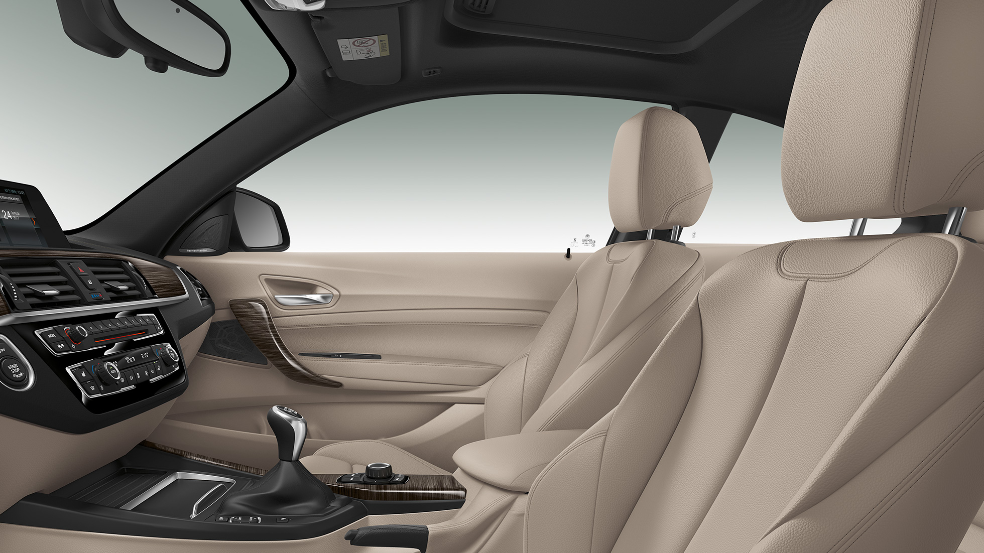 BMW serije 2 Coupé, notranjost izvedbe Luxury Line BMW serije 2 Coupé, notranjost izvedbe Luxury Line