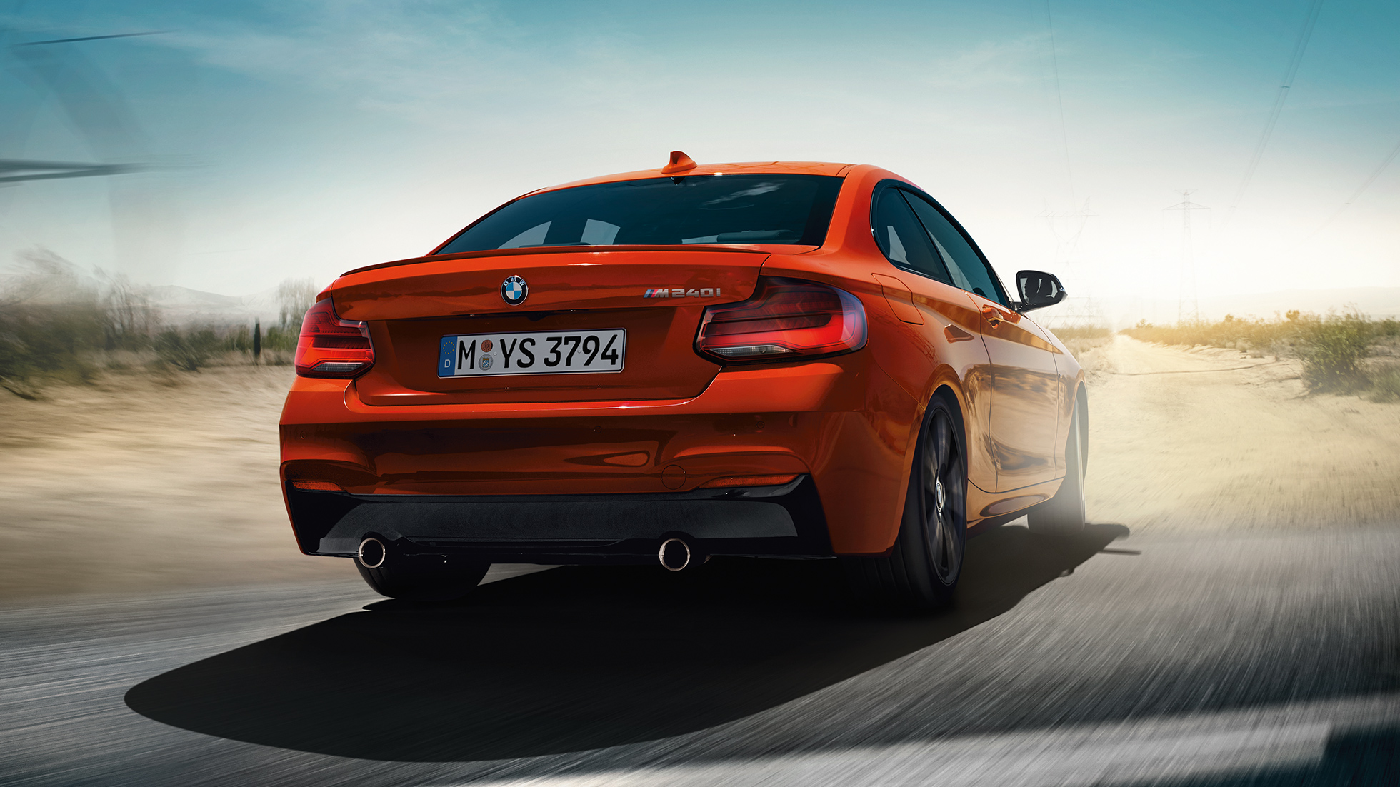 BMW serije 2 Coupé, posnetek zadnje strani BMW serije 2 Coupé, posnetek zadnje strani