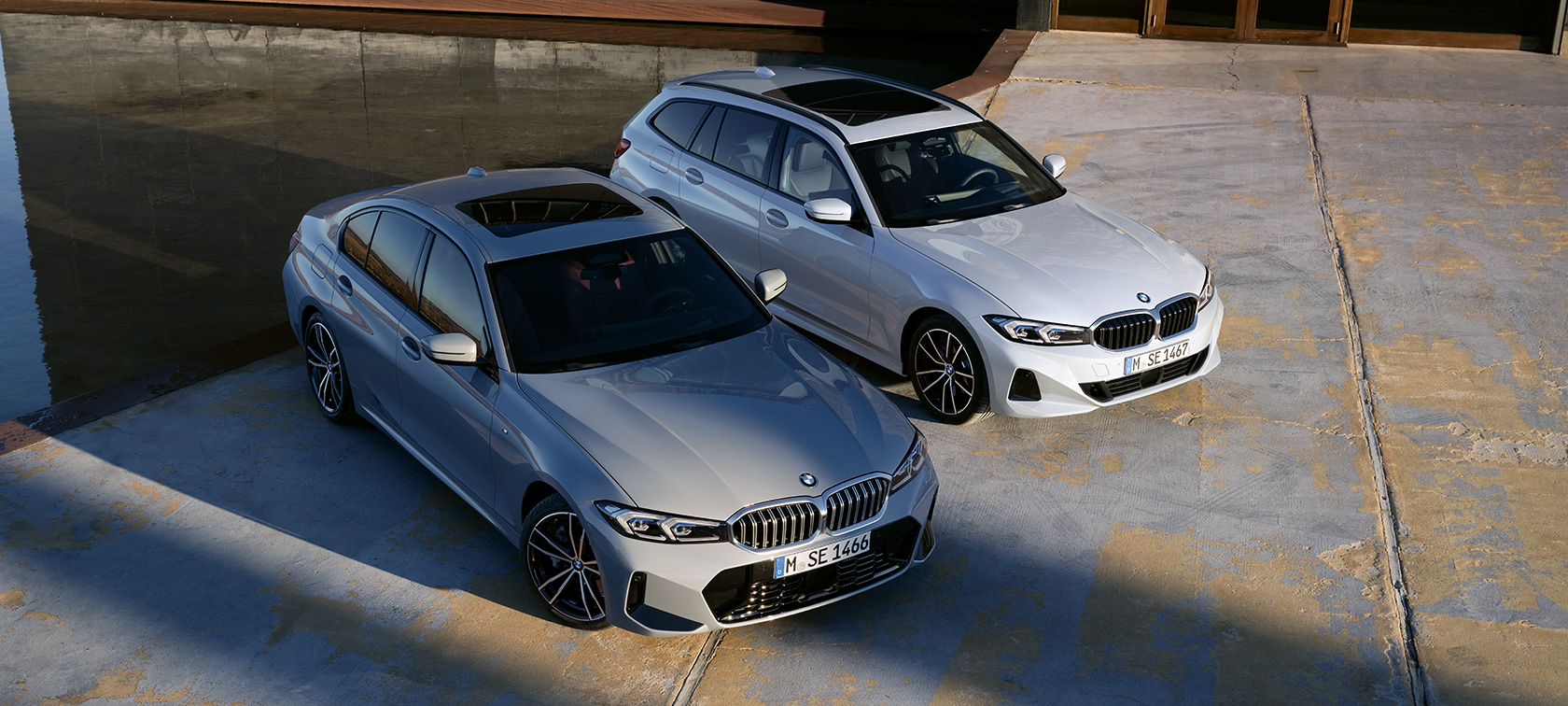 BMW serije 3 Limuzina, G20, pogled od spredaj v gorski pokrajini BMW serije 3, modeli BMW serije 3 Limuzina, G20, pogled od spredaj v gorski pokrajini