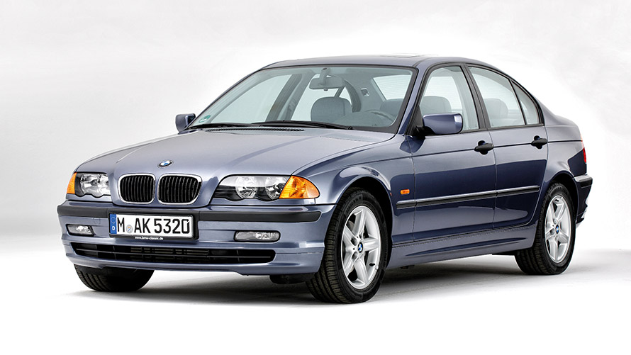BMW serije 3 Limuzina, E46, četrta generacija, tričetrtinski pogled od spredaj BMW serije 3, modeli BMW serije 3 Limuzina, E46, četrta generacija, tričetrtinski pogled od spredaj
