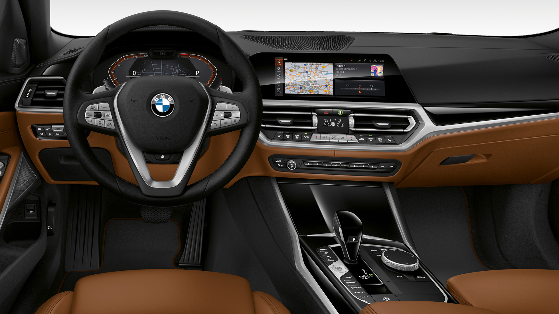 Model Luxury Line, kokpit BMW serije 3 Touring, model Luxury Line, kokpit