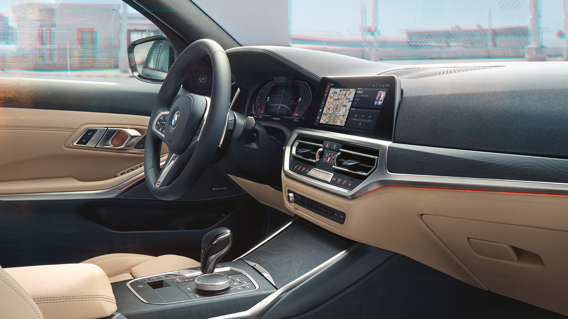 BMW serije 3 Touring, posnetek kokpita BMW serije 3 Touring, posnetek kokpita s sovoznikove strani