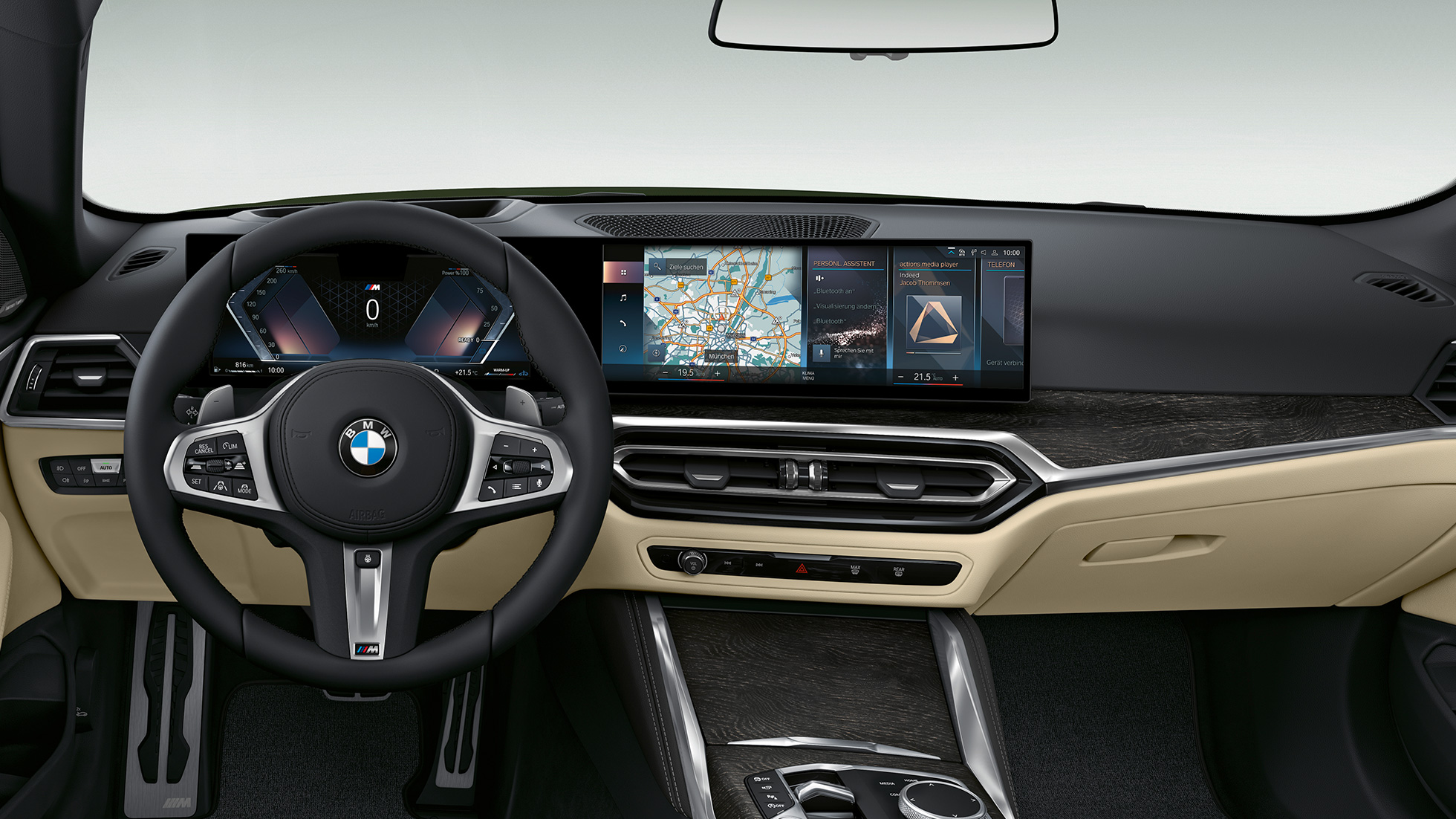 Kokpit, BMW serije 4 Cabrio, model M Sport, G23, 2020 BMW serije 4 Cabrio, G23, 2020, model M Sport, notranjost, kokpit