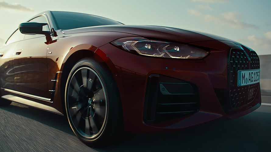 BMW serije 4 Gran Coupé, G26, 2021, oblika zunanjosti v videoposnetku BMW serije 4 Gran Coupé, G26, 2021, oblika zunanjosti v videoposnetku