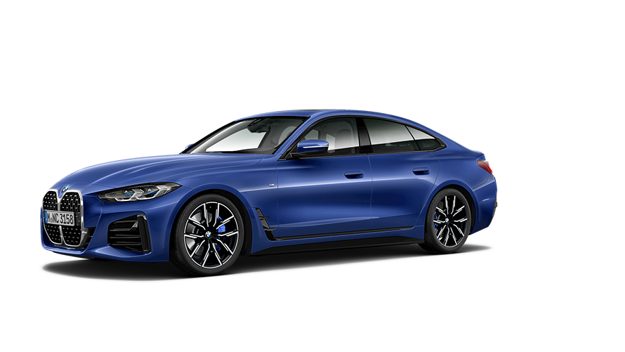 BMW serije 4, BMW serije 4 Gran Coupé, G26, 2021, tričetrtinski stranski pogled BMW serije 4, BMW serije 4 Gran Coupé, G26, 2021, tričetrtinski stranski pogled