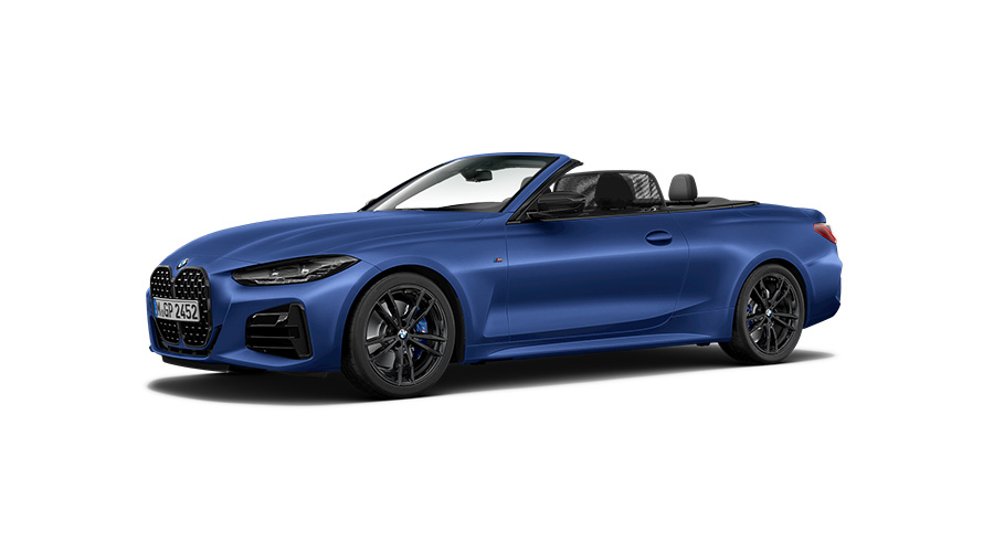 BMW serije 4, BMW M4 Cabrio, G23, tričetrtinski stranski pogled BMW serije 4, BMW M4 Cabrio, G23, tričetrtinski stranski pogled