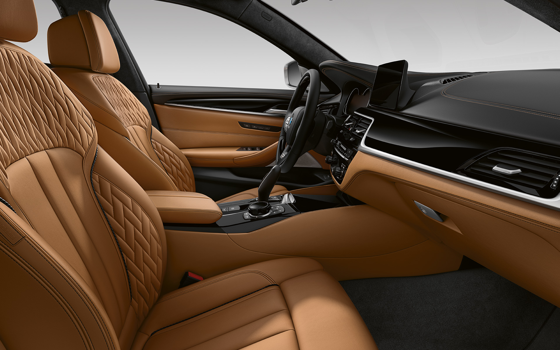 BMW serije 5 Limuzina, G30, osvežitev 2020, notranjost, oblazinjenje BMW Individual iz usnja Merino v barvi Caramel BMW serije 5 Limuzina, G30, osvežitev 2020, notranjost, oblazinjenje BMW Individual iz usnja Merino v barvi Caramel