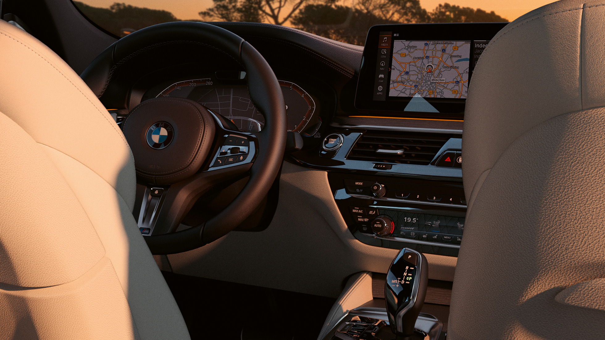 Kokpit v BMW serije 6 Gran Turismo, 640i xDrive, G32, 2020, notranjost Kokpit v BMW serije 6 Gran Turismo, G32, 2020