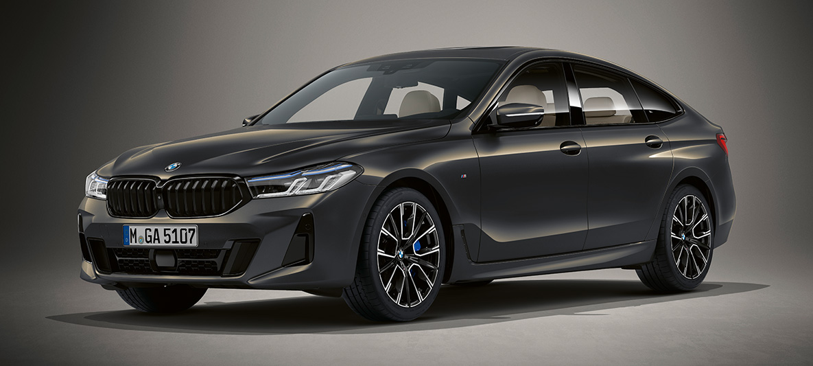 Lakiranje BMW Individual v kovinski barvi Tansanite Blue za BMW serije 6 Gran Turismo, G32, 2020 Lakiranje BMW Individual v kovinski barvi Tansanite Blue za BMW serije 6 Gran Turismo, G32, 2020, tričetrtinski pogled od spredaj med mirovanjem