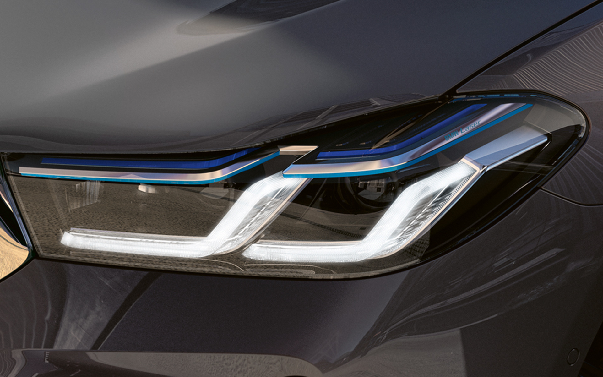 Laserske luči BMW pri BMW serije 6 Gran Turismo, G32, 2020 Laserske luči BMW pri BMW serije 6 Gran Turismo, 640i xDrive, G32, 2020, Bernina Grey, bližnji pogled od spredaj
