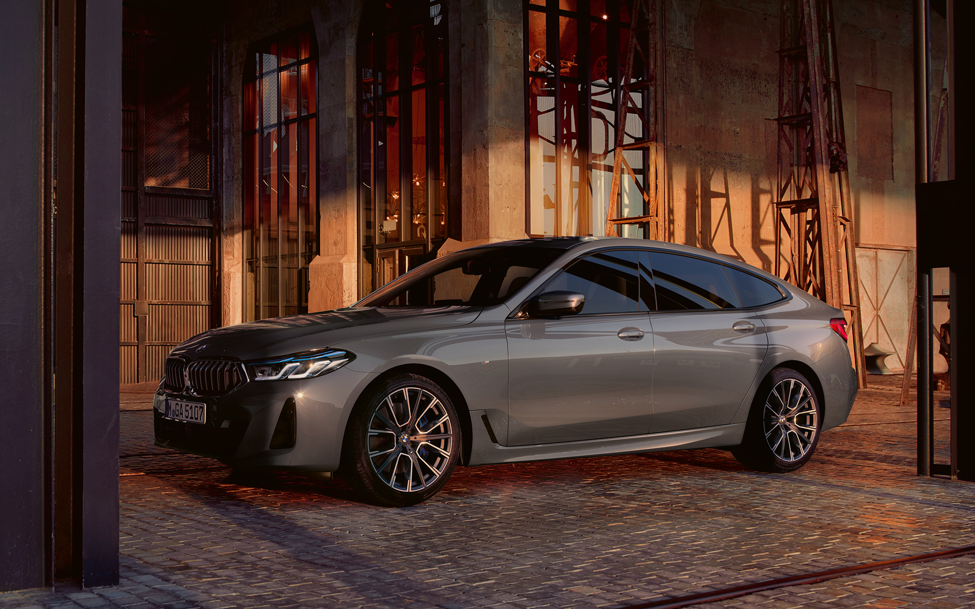Silhueta BMW serije 6 Gran Turismo, G32, 2020 BMW serije 6 Gran Turismo, 640i xDrive, G32, 2020, Bernina Grey, stranski pogled