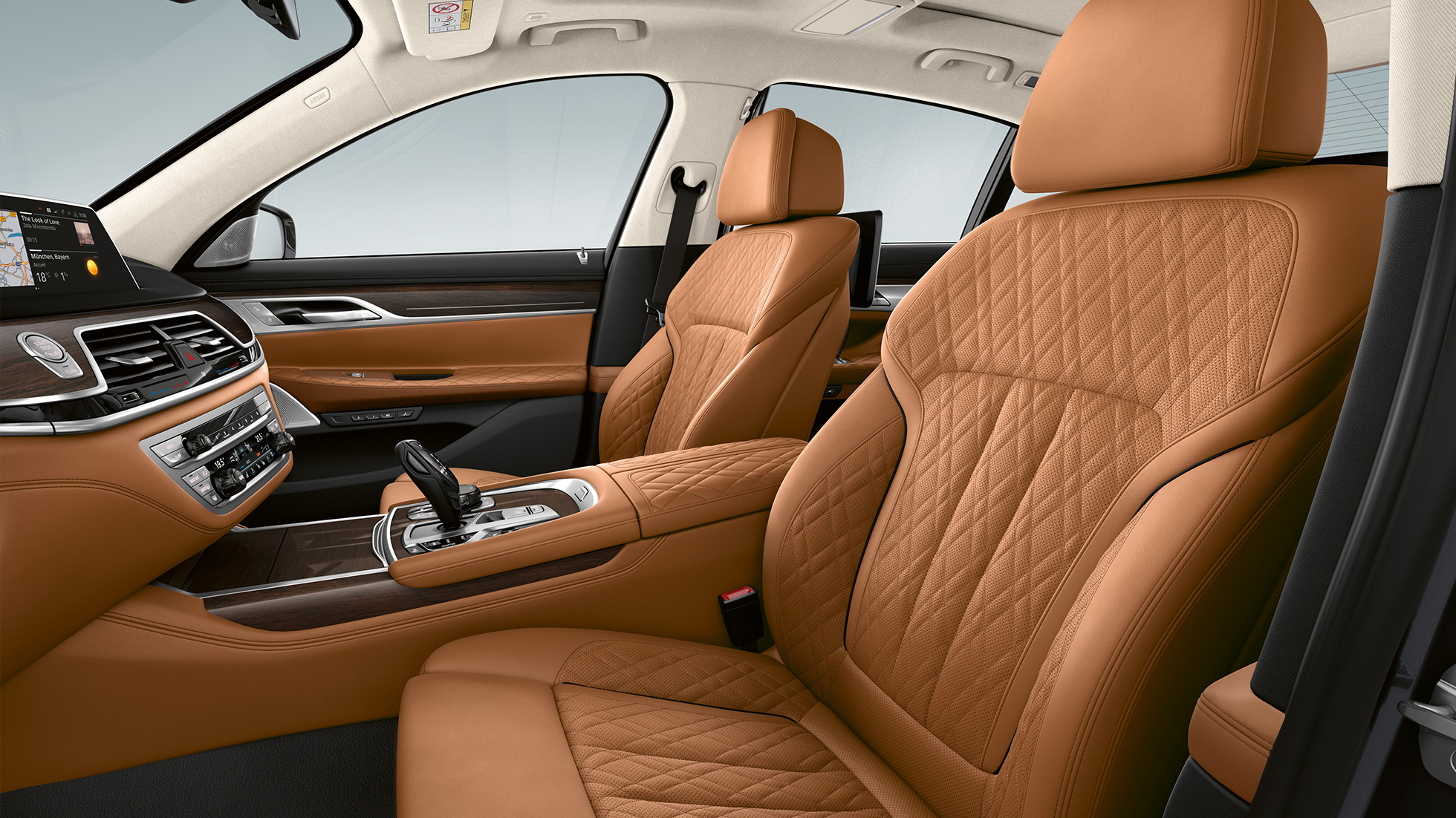 BMW serije 7 Limuzina z zunanjostjo Pure Excellence, usnjeno oblazinjenje BMW serije 7 Limuzina z zunanjostjo Pure Excellence, oblazinjenje iz napa usnja