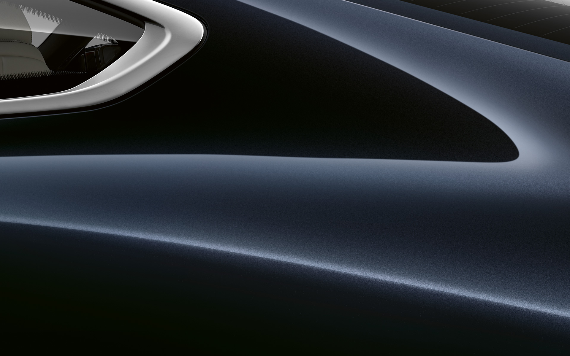 BMW serije 8 Coupé, posnetek od blizu C-stebrička Posnetek od blizu C-stebrička BMW serije 8 Coupé v kovinski barvi Carbon Black.