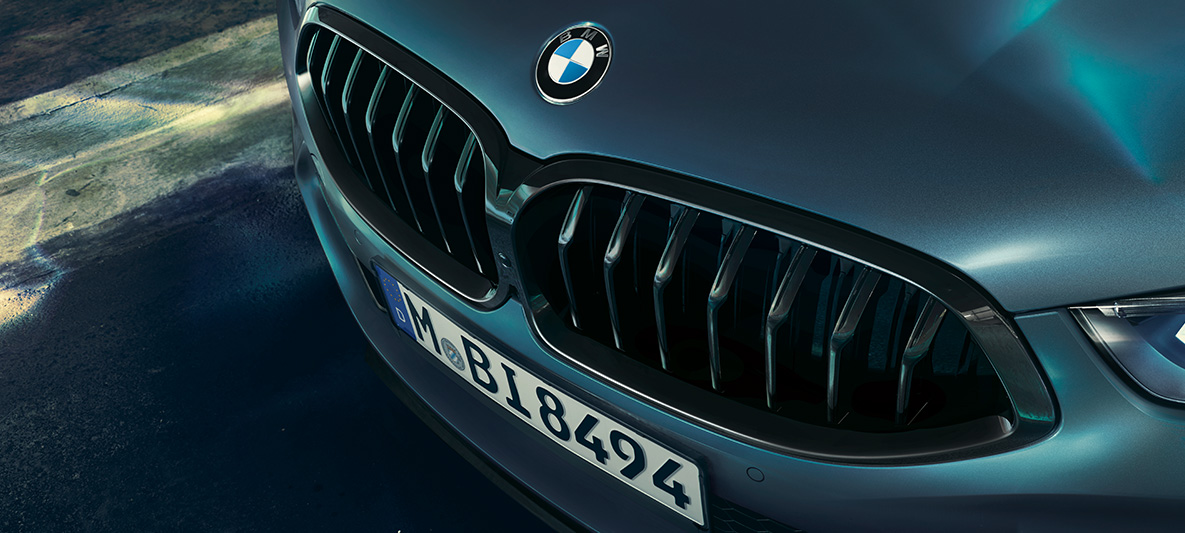 BMW M850i Coupé First Edition, ledvička BMW Povečava ledvičaste maske BMW na vozilu BMW M850i Coupé First Edition