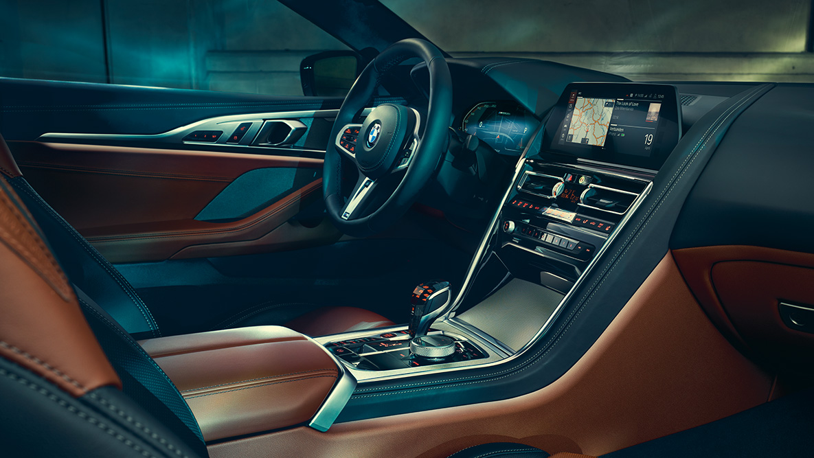 BMW serije 8 Coupé, notranjost. Notranjost BMW serije 8 Coupé.
