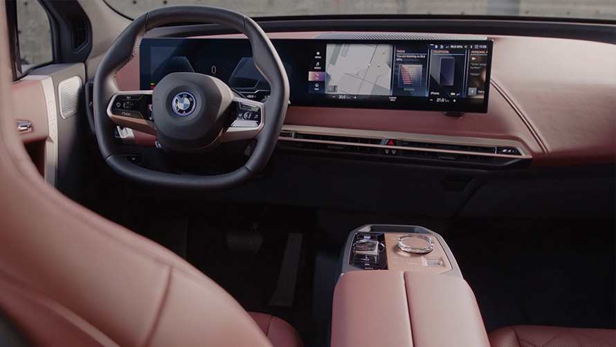 BMW iX, i20, električni SUV, poudarki v notranjosti, videoposnetek BMW iX, i20, 2021, električni SUV, poudarki v notranjosti, videoposnetek