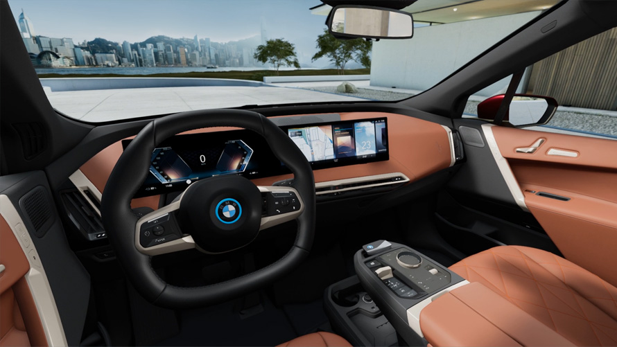 BMW iX, i20, električni SUV, notranjost BMW iX, i20, 2021, električni SUV, notranjost