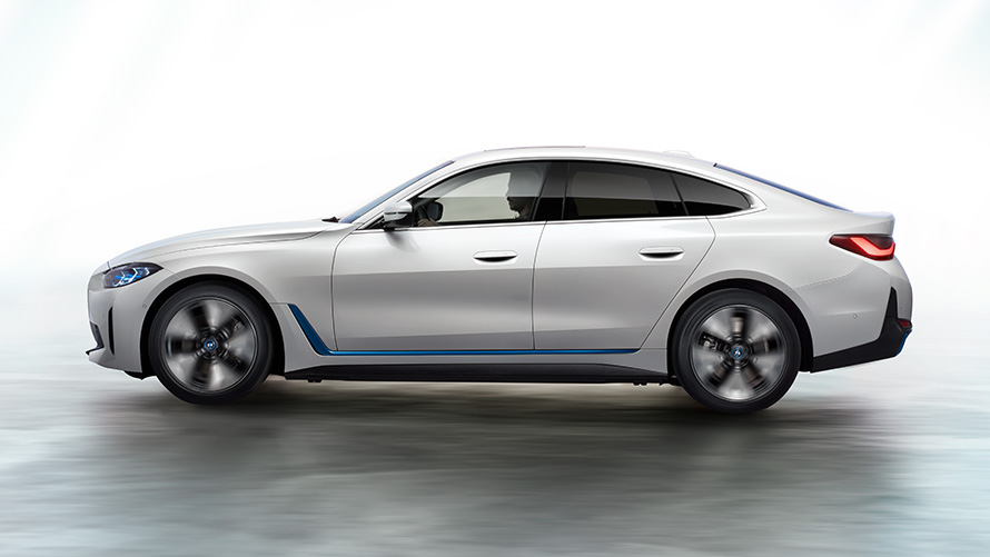 BMW i4, 2021, G26, slika 3 BMW i4, 2021, G26, popolnoma električni Gran Coupé, električni avtomobil, oder, slika 3
