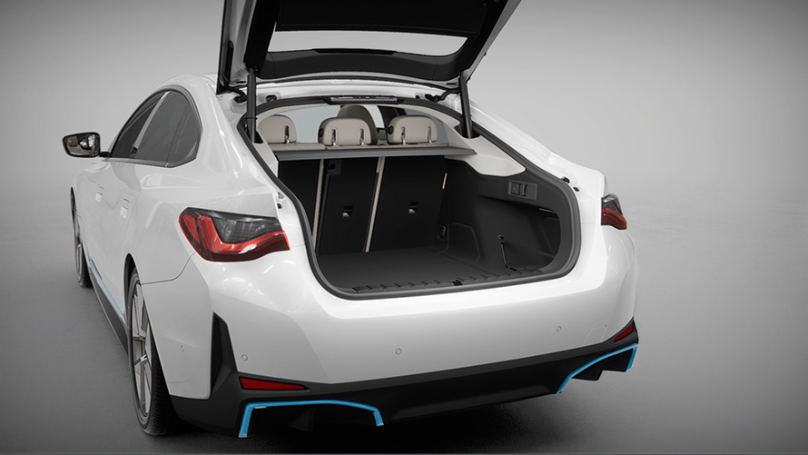 BMW i4, G26, 2021, prtljažnik in vrata prtljažnika BMW i4, G26, 2021, prtljažnik in vrata prtljažnika