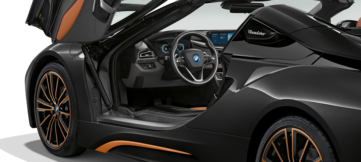 Galebja vrata, BMW i8 Roadster Ultimate Sophisto Edition Odprta galebja vrata, BMW i8 Roadster Ultimate Sophisto Edition, Sophisto Grey