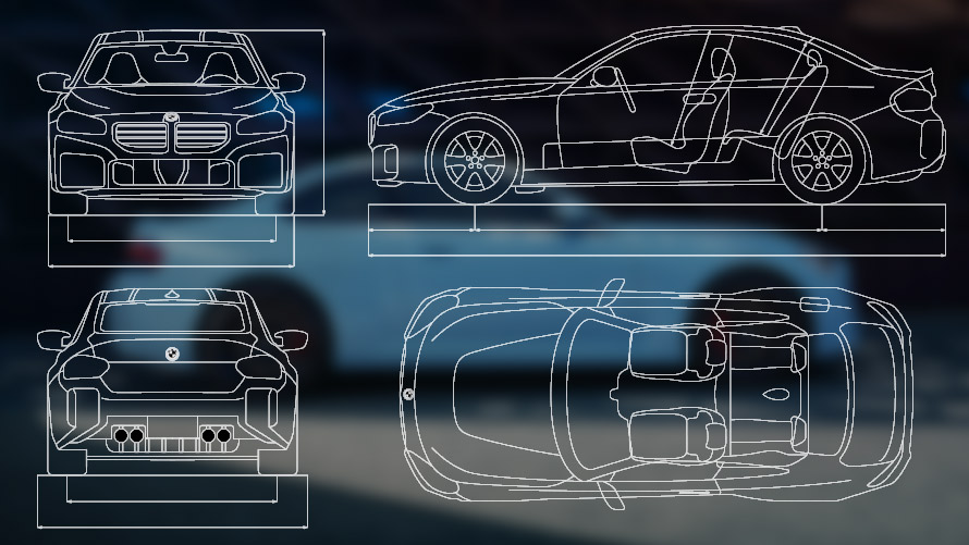 Modeli BMW M2, G87, G42, zunanjost, motiv Modeli BMW M2, G87, G42, zunanjost, motiv