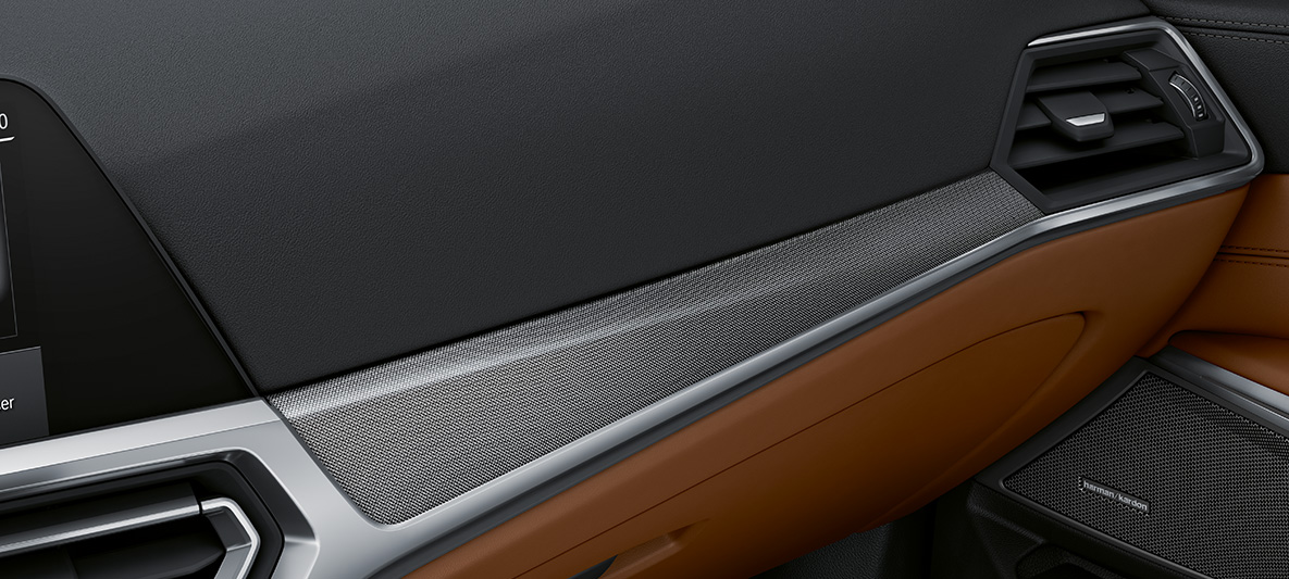 BMW Individual, notranje obloge Aluminium Fabric visokega sijaja, BMW M3 Limuzina, G80, 2020, notranjost BMW Individual, notranje obloge Aluminium Fabric visokega sijaja s poudarki zaključkov Pearl Gloss Chrome, BMW M3 Limuzina, G80, 2020, notranjost