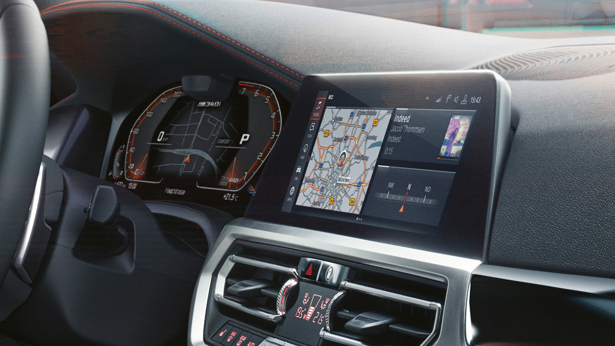 Oblika kokpita BMW M340i xDrive Touring, oblika kokpita