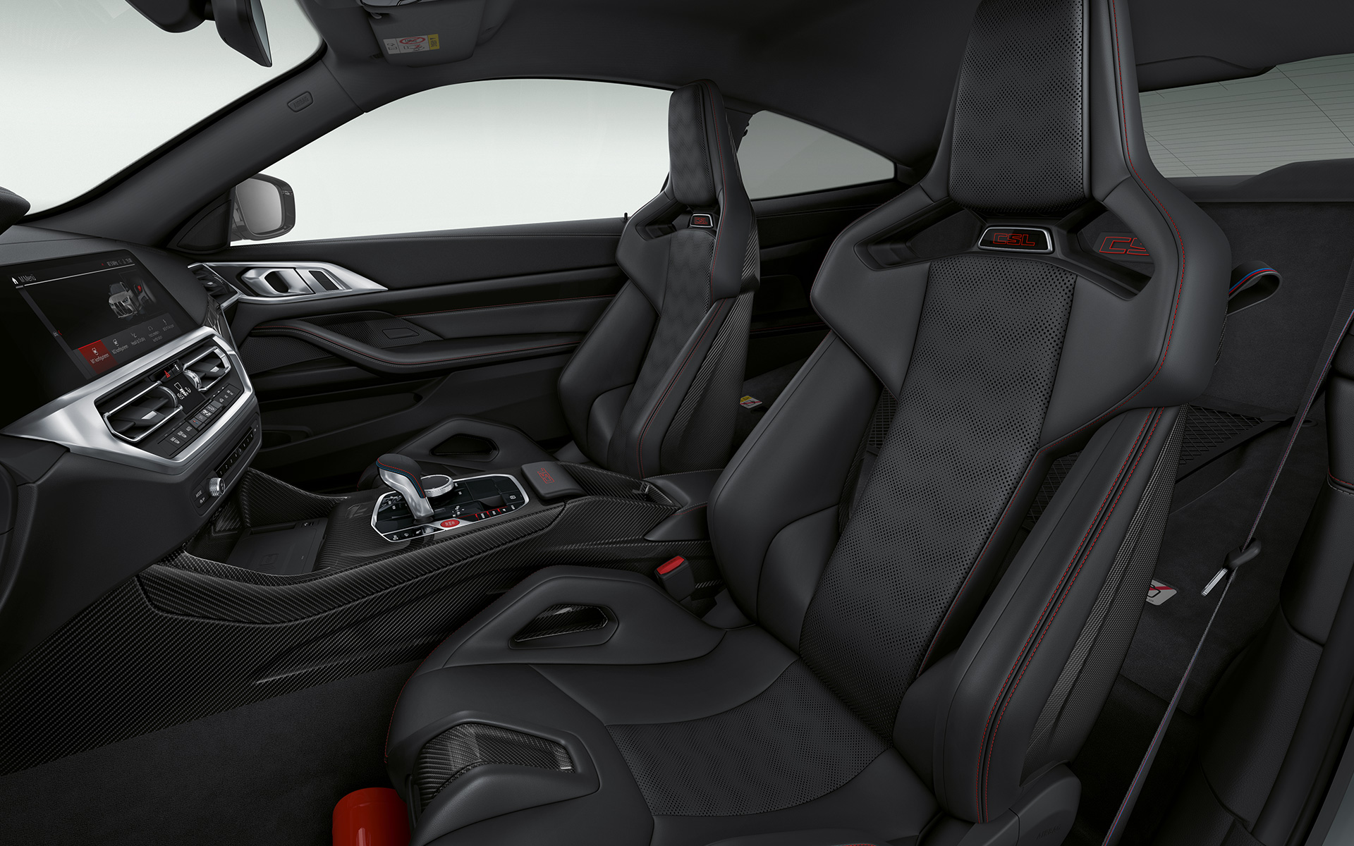 BMW M4 CSL, G82, školjkasti sedeži M Carbon BMW M4 CSL, G82, notranjost, školjkasti sedeži M Carbon
