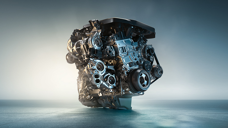 Vrstni 6-valjni dizelski motor M Performance TwinPower Turbo. Vrstni 6-valjni dizelski motor M Performance TwinPower Turbo v BMW M550d xDrive.