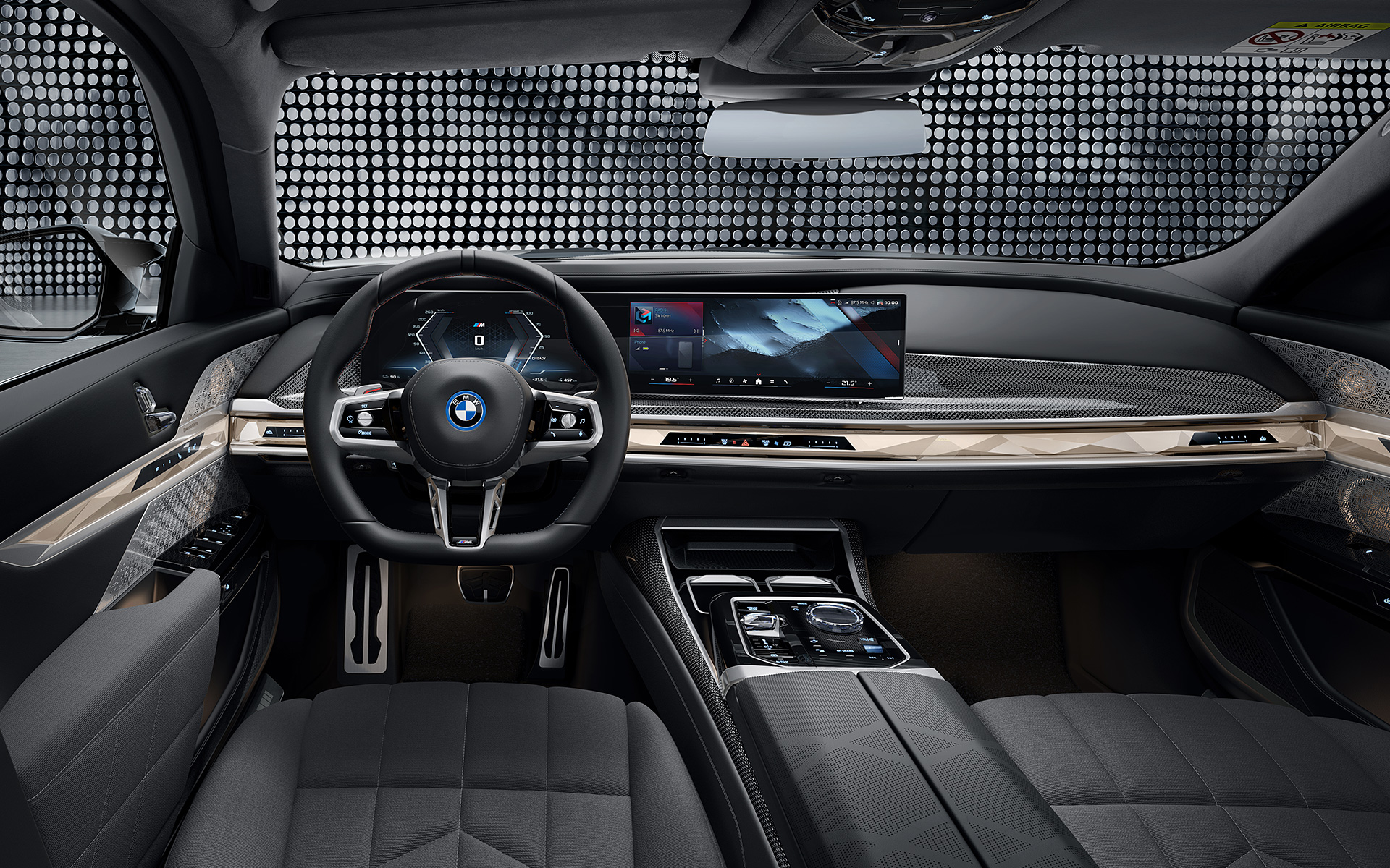 BMW i7 M70 xDrive Limuzina, G70, kokpit BMW i7 M70 xDrive Limuzina, G70, notranjost, kokpit