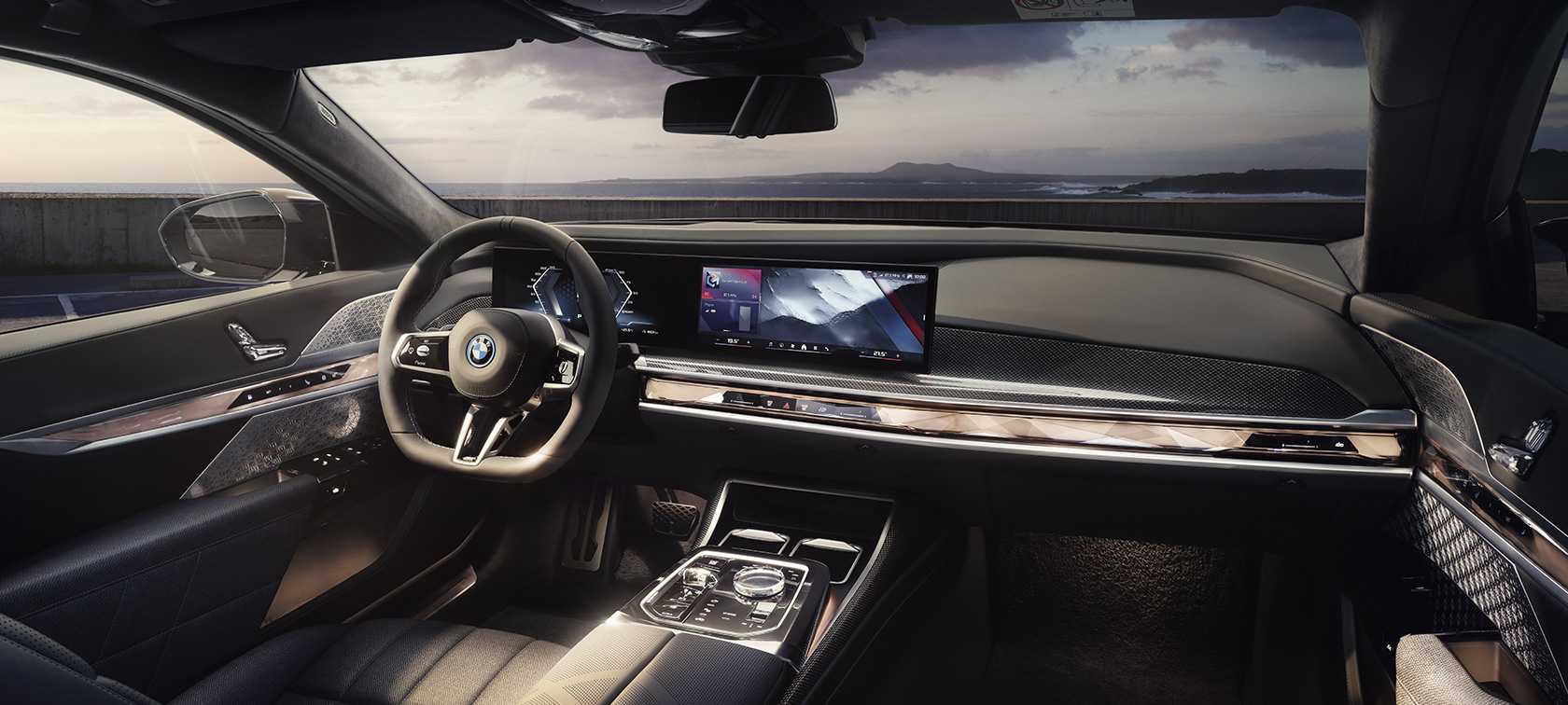 BMW i7 M70 xDrive Limuzina, G70, notranjost BMW i7 M70 xDrive Limuzina, G70, notranjost