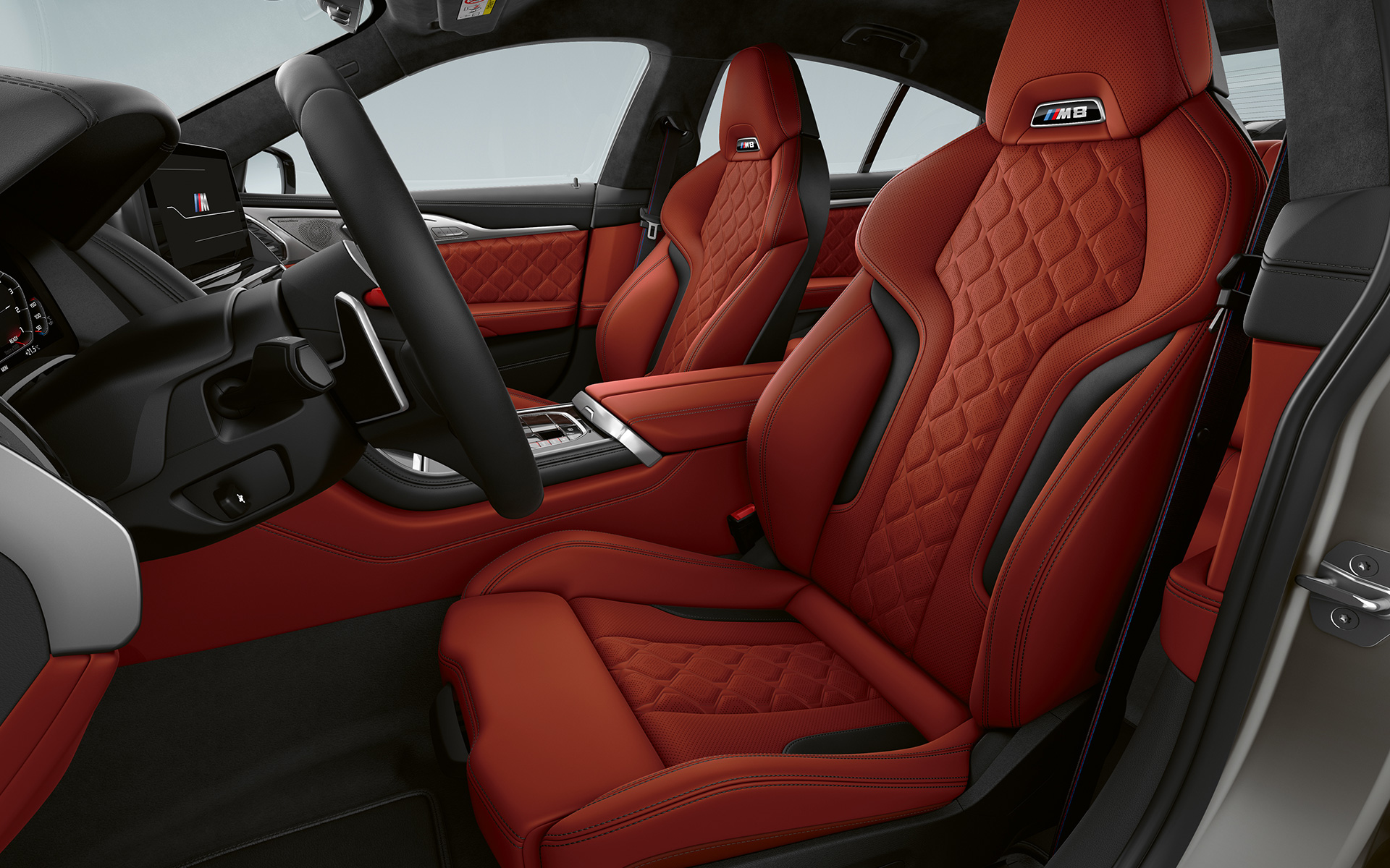 BMW M8 Gran Coupé, F93, LCI, osvežitev 2022, notranjost, sedeži M Sport BMW M8 Gran Coupé, F93, LCI, osvežitev 2022, notranjost, sedeži M Sport