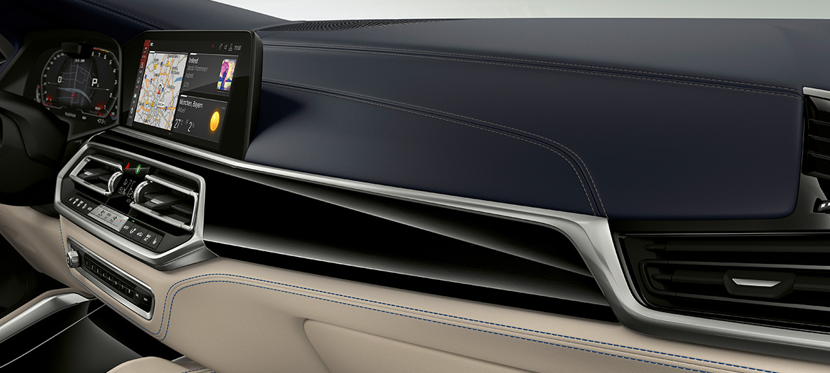 BMW X6 M Individual F96 SUV 2020, notranjost BMW X6 M F96 SUV 2020 Individual notranjost okrasne obloge z lakiranjem piano Black