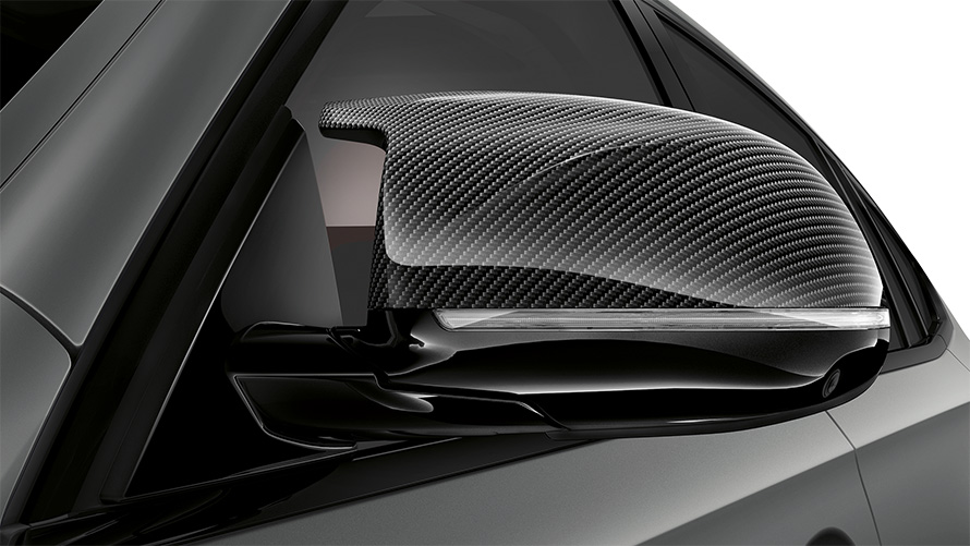 BMW X6 M Competition, F96, 2023, pokrova zunanjih ogledal M Carbon