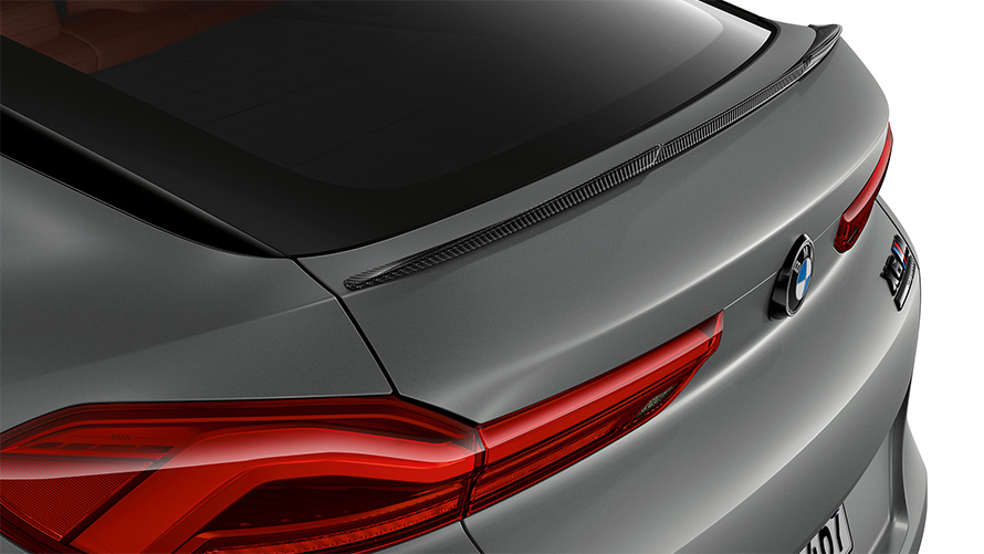 BMW X6 M Competition, F96, 2023, zadnji spojler M Carbon
