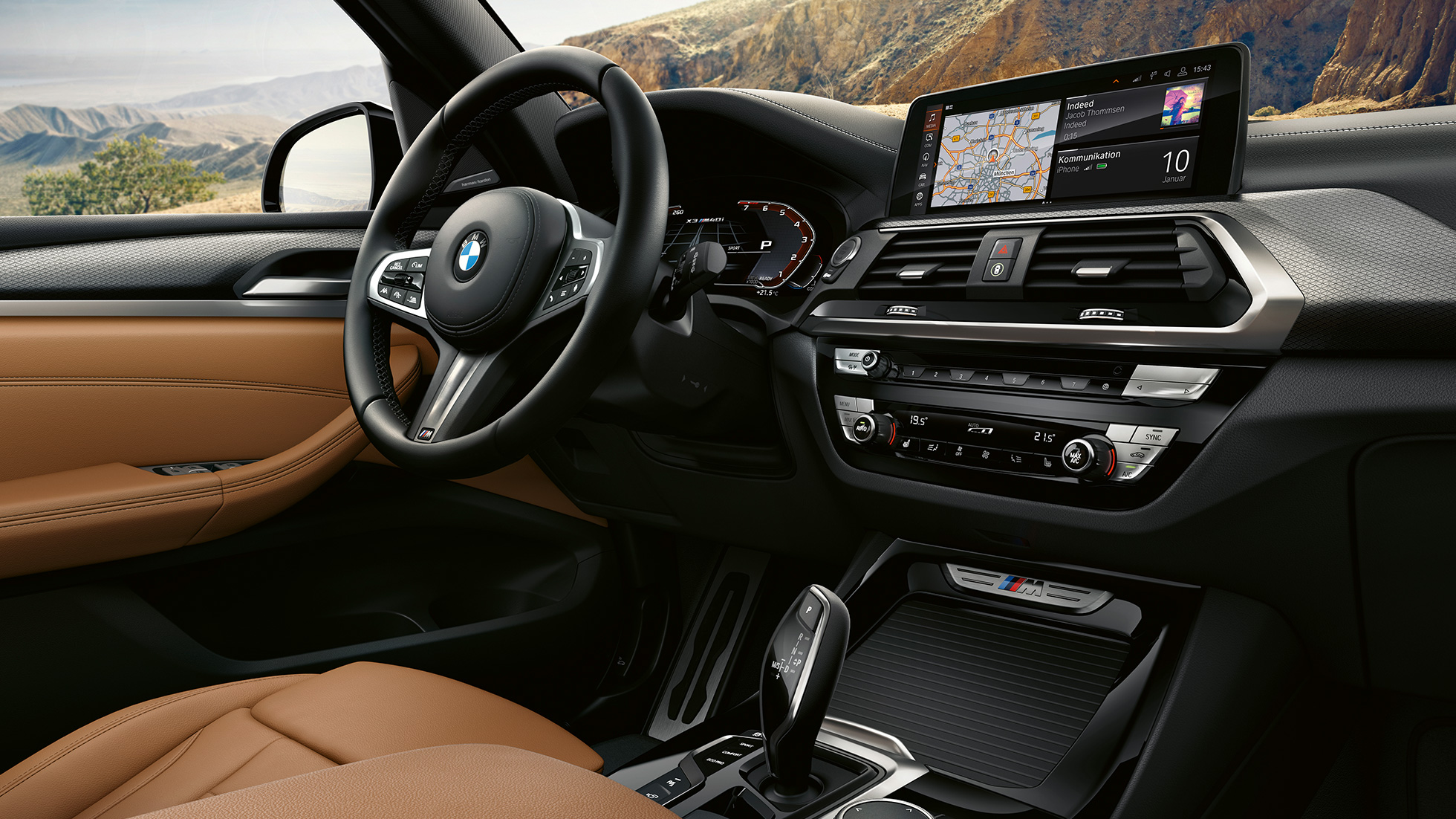 BMW X3 M40i, fotografija notranjosti kabine BMW X3 M40i, fotografija notranjosti kabine