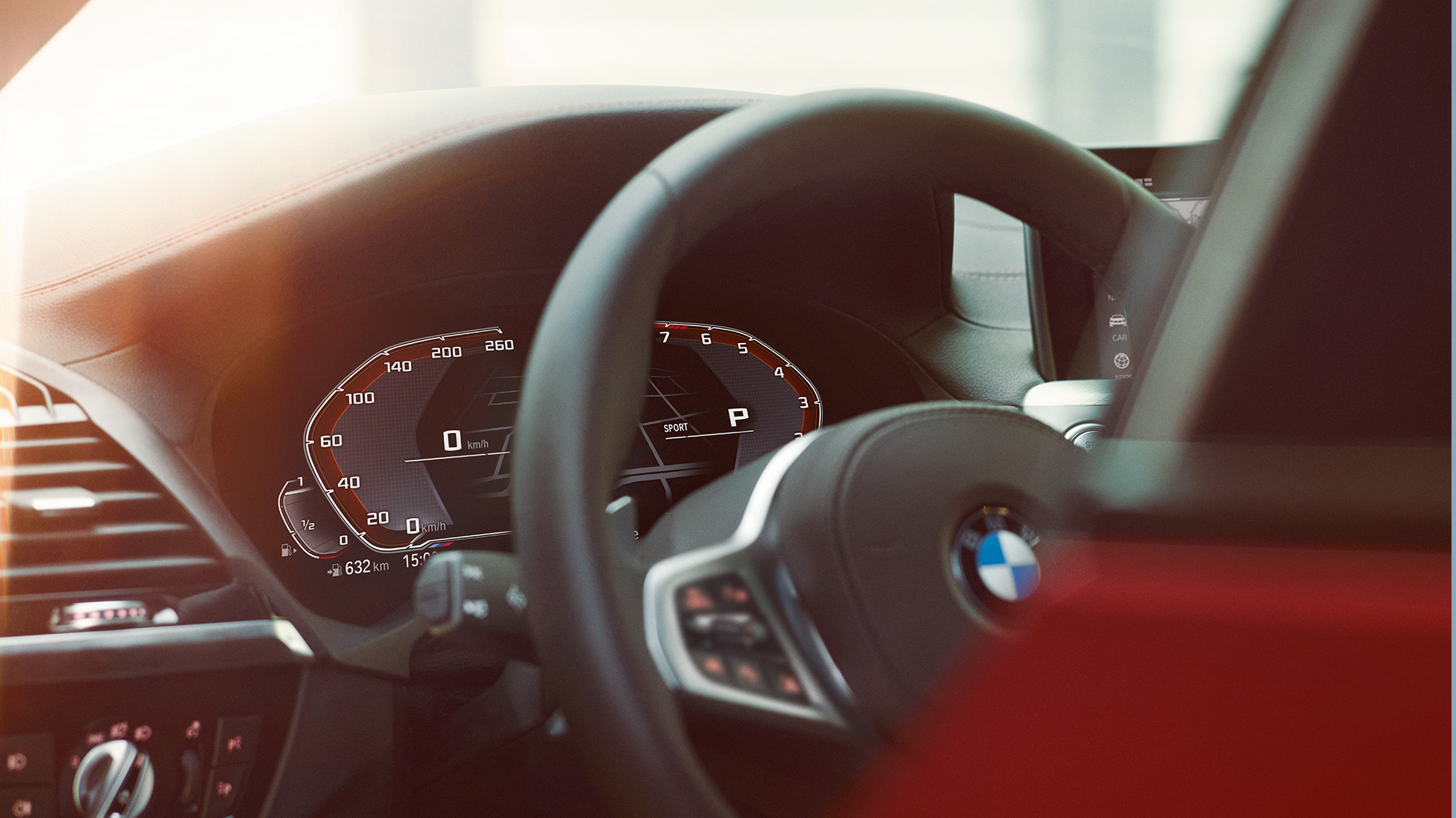Kokpit BMW X4 BMW X4 G02 2018, pogled od blizu na kokpit