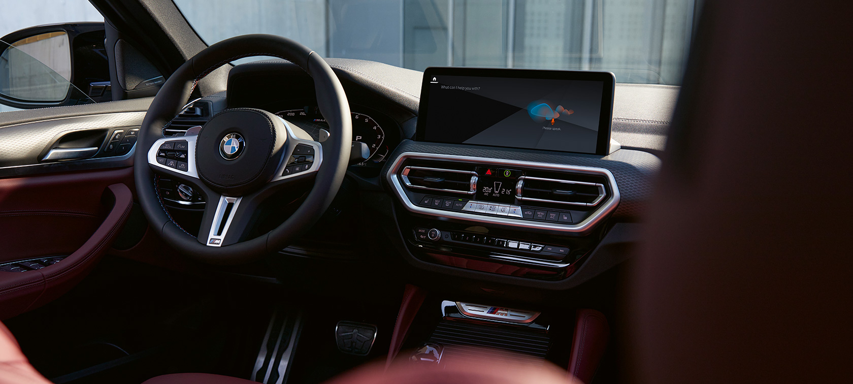 BMW X4, G02, 2021, notranjost, usnje v barvi Tacora Red BMW X4, G02, 2021, notranjost, usnje v barvi Tacora Red