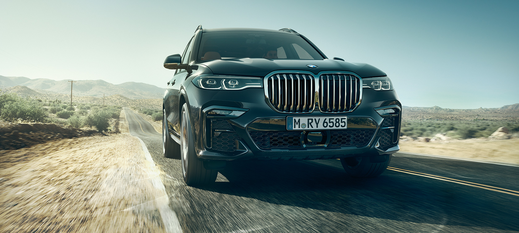 BMW X7, pogled od spredaj BMW X7 v pogledu od spredaj