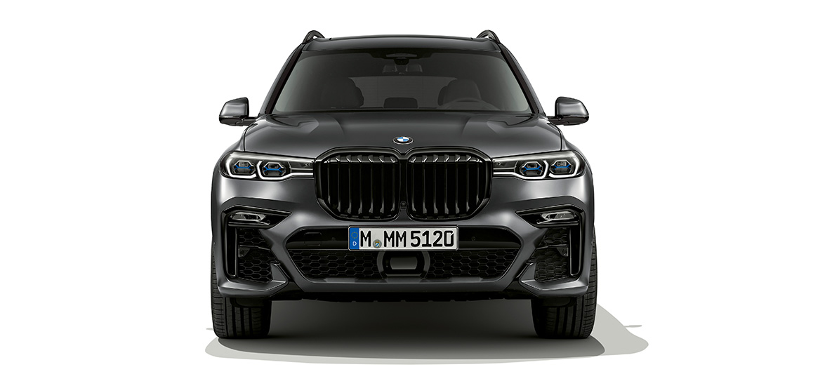 BMW Dark Shadow Edition, pogled od spredaj BMW X7, G07, Dark Shadow Edition, pogled od spredaj