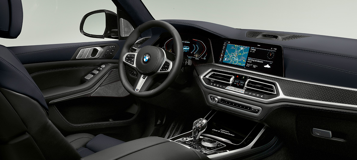 Kokpit, BMW Dark Shadow Edition, notranjost Kokpit, BMW X7, G07, Dark Shadow Edition, notranjost